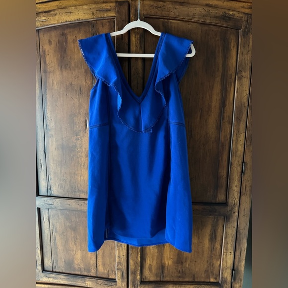 Sézane | Martie Dress in Blue | US4 French 36 - Picture 4 of 6